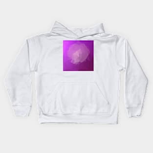 Eminence Violet Abstract Low Polygon Background Kids Hoodie